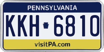 PA license plate KKH6810