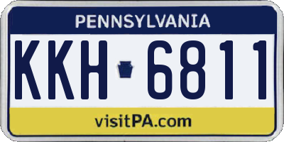 PA license plate KKH6811