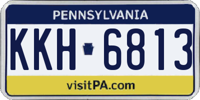 PA license plate KKH6813