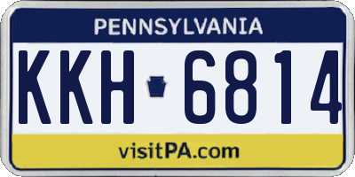 PA license plate KKH6814