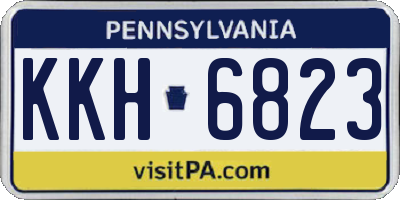 PA license plate KKH6823