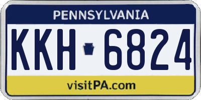 PA license plate KKH6824
