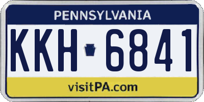 PA license plate KKH6841