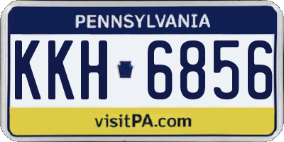 PA license plate KKH6856