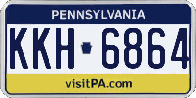 PA license plate KKH6864
