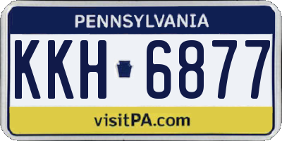 PA license plate KKH6877