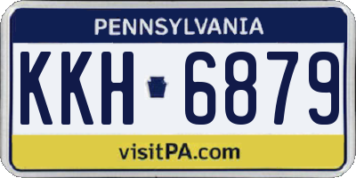 PA license plate KKH6879