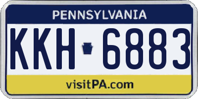 PA license plate KKH6883