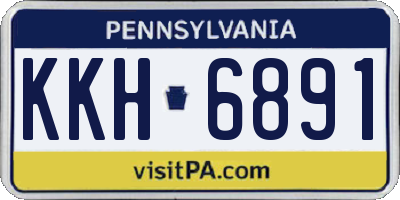 PA license plate KKH6891