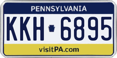 PA license plate KKH6895