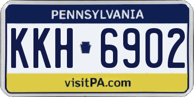PA license plate KKH6902