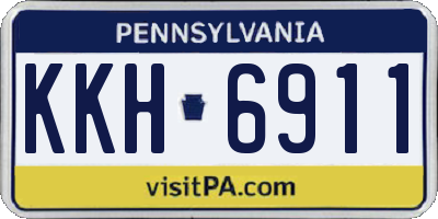 PA license plate KKH6911