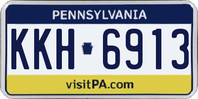 PA license plate KKH6913