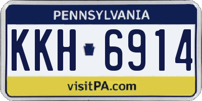 PA license plate KKH6914