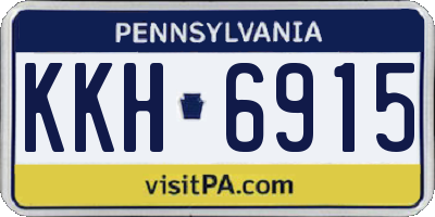 PA license plate KKH6915