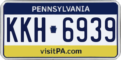 PA license plate KKH6939