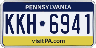 PA license plate KKH6941