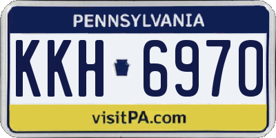 PA license plate KKH6970