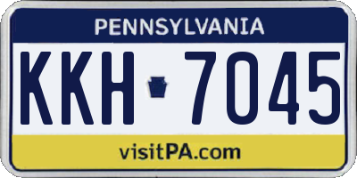 PA license plate KKH7045