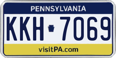 PA license plate KKH7069