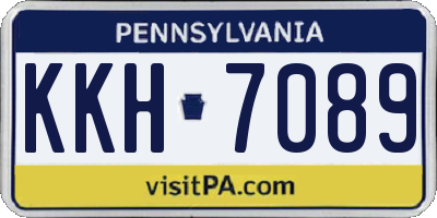 PA license plate KKH7089