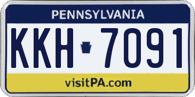 PA license plate KKH7091
