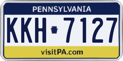 PA license plate KKH7127