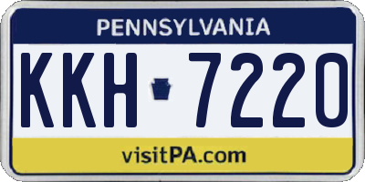 PA license plate KKH7220