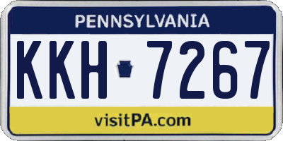 PA license plate KKH7267