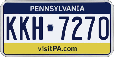 PA license plate KKH7270