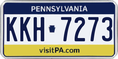 PA license plate KKH7273