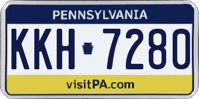 PA license plate KKH7280