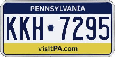 PA license plate KKH7295