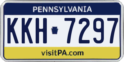 PA license plate KKH7297