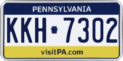 PA license plate KKH7302
