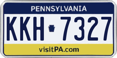 PA license plate KKH7327