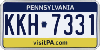 PA license plate KKH7331