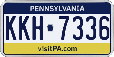 PA license plate KKH7336
