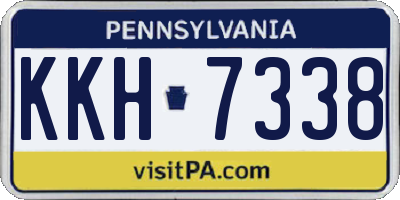 PA license plate KKH7338