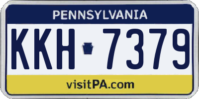 PA license plate KKH7379