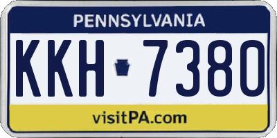PA license plate KKH7380