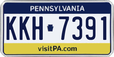PA license plate KKH7391