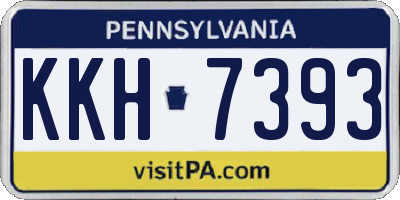 PA license plate KKH7393