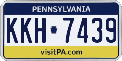 PA license plate KKH7439