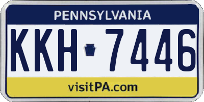PA license plate KKH7446