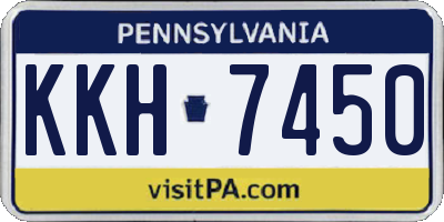 PA license plate KKH7450