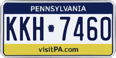PA license plate KKH7460
