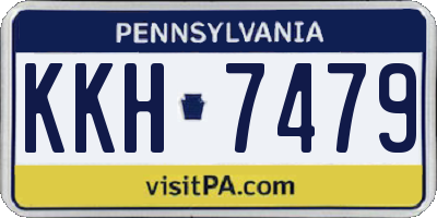 PA license plate KKH7479