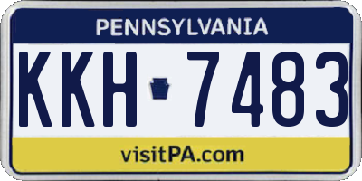 PA license plate KKH7483