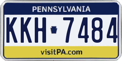 PA license plate KKH7484